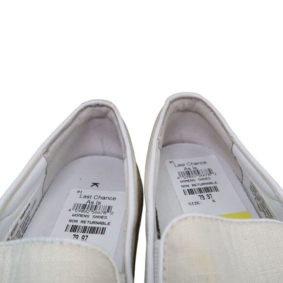 Katy Perry Shoes Womens 6 Sneaker Slip On Casual Cherry Sequin Kerry Flats White - Picture 13 of 13